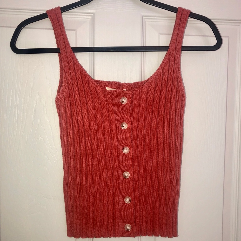 NWT! Francesca’s Women’s Rusty Orange Knit Top